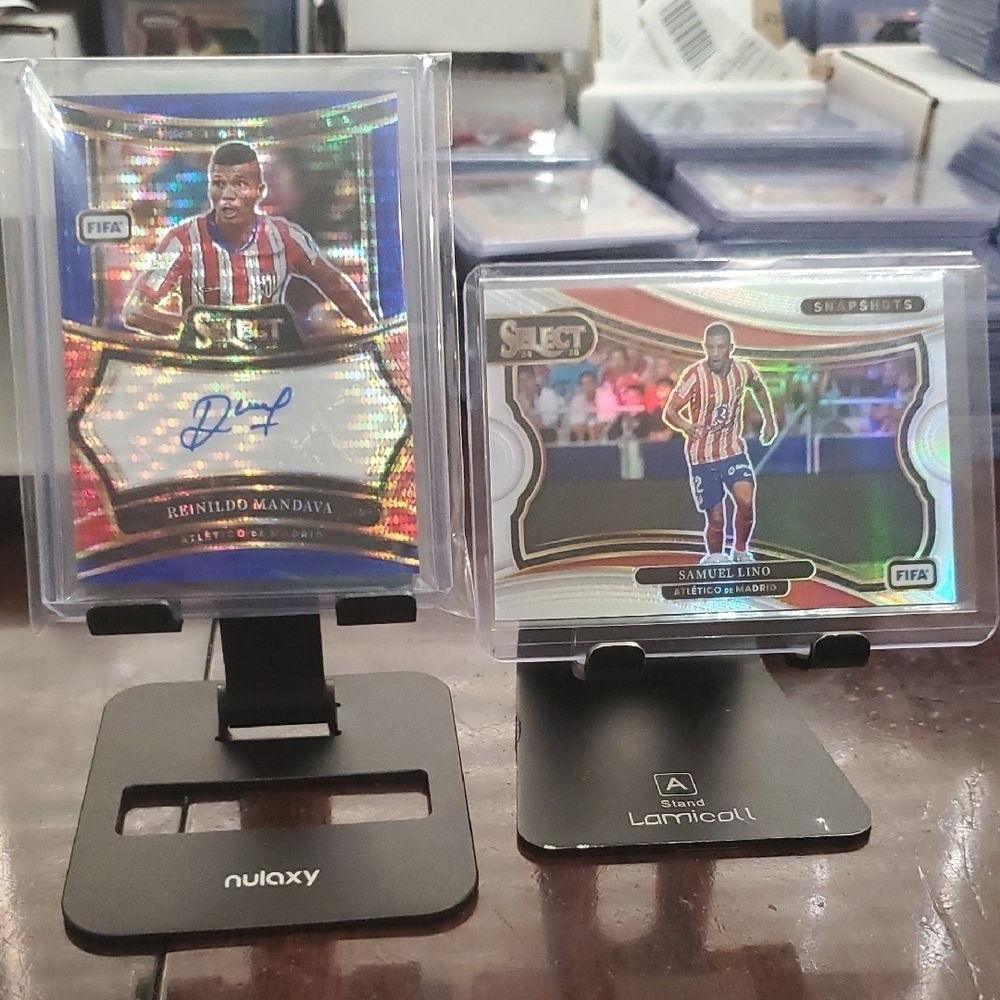 24-25 Fifa Select Samuel Lino & Reinildo Mandava Auto Bundle Atletico Madrid